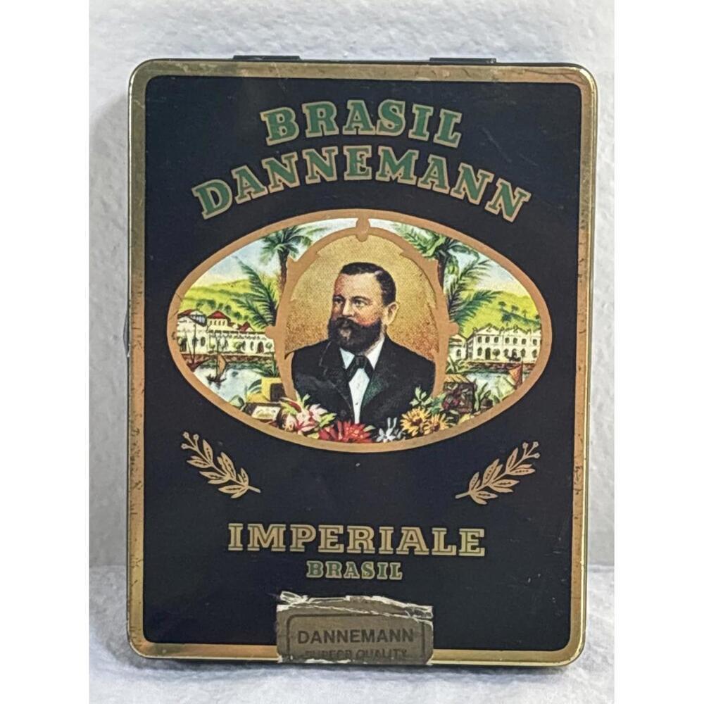 Vintage Dannemann Imperiale Cigar Tin São Felix Bahia Brazil W. Germany
